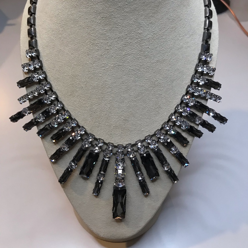 Tasha Gunmetal Hematite Statement Necklace